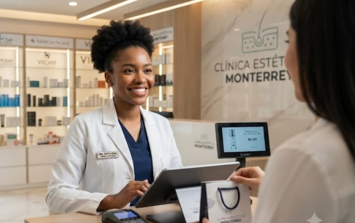 CAJERA DERMOCONSEJERA ​Clínica Estética Monterrey